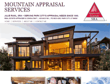 Tablet Screenshot of mountainappraisalservices.com